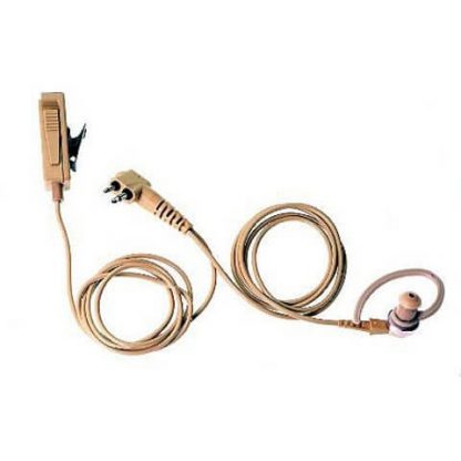 Motorola HMN9754 CP476, CB Pro Plus, DEP450 & GP3188 2-Wire Beige Surveillance Earpiece (With Combi Mic & PTT)
