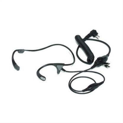 Motorola PMLN5003 CP476, CB Pro Plus, DEP450 & GP3188 Temple Transducer Behind The Head Headset (Inline PTT)