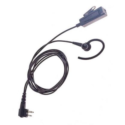 Motorola RLN4895 CP476, CB Pro Plus, DEP450 & GP3188 2-Wire Black Surveillance Earpiece (With Combi Mic & PTT)