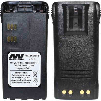 Aftermarket HNN9013DR 900mAh Lithium Battery For Motorola GP328 GP338