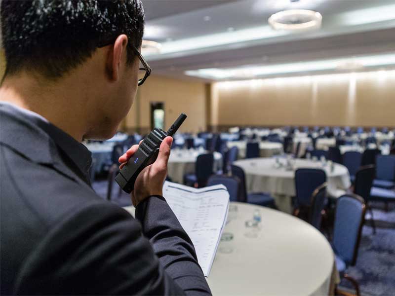Two Way Radios for Hotel Conference Room