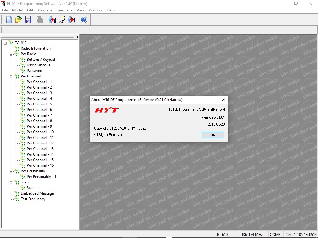 hyt tc 365 programming software download