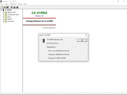 Icom IC-41PRO UHF CB Programming Software