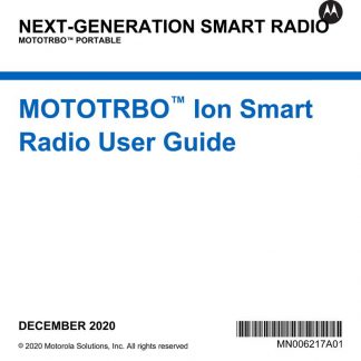 Motorola MOTOTRBO Ion User Guide