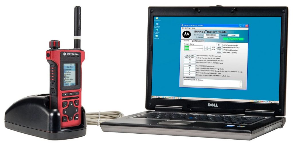 Motorola IMPRES Battery Management Battery Data Reader
