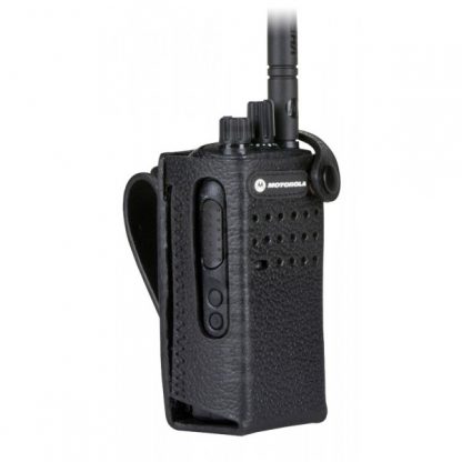 Motorola PMLN5864 Hard Leather Carry Case With 3" Fixed Belt Loop (DP2400E)