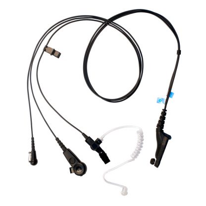 Motorola DP4400e & DP4800e 3-Wire Acoustic Tube Earpiece (Black)