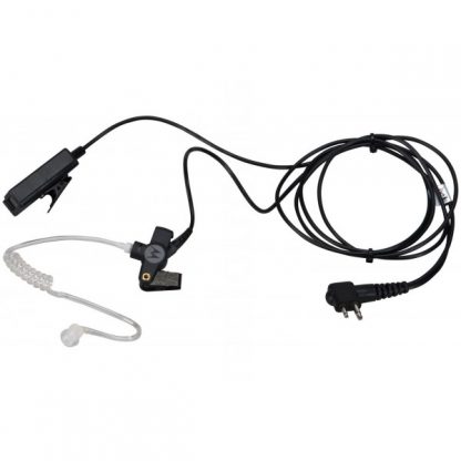 Motorola RLN5318 CP476, CB Pro Plus, DEP450 & GP3188 2-Wire Black Covert Tube Security Earpiece (With Combi Mic & PTT)