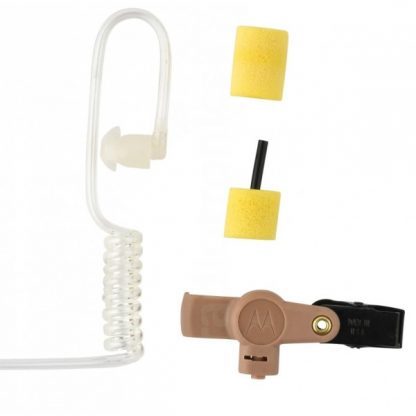 Motorola RLN6231 CP476, CB Pro Plus, DEP450 & GP3188 Replacement Acoustic Tube With Foam Earplugs (Beige)